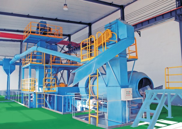 通過式破殼落沙線