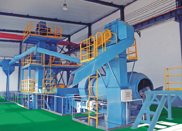 通過式破殼落沙線