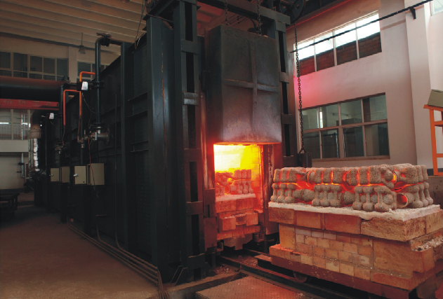 焙燒工序（自動焙燒澆注線）